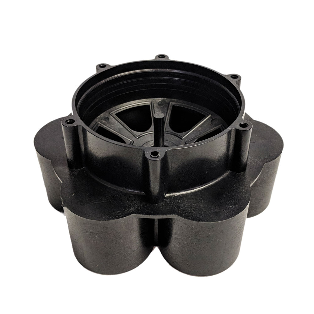 Base inferior válvula mini FIMCO opciones de 4 y 6 salidas de 1 1/4"