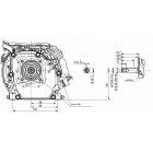 Motor Gasolina 4 Tiempos Impac 7 HP Eje 19mm Partida MANUAL
