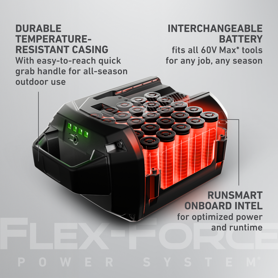 Batería de iones de litio Flex-Force 60 V máx. diferentes corrientes