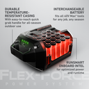 Batería de iones de litio Flex-Force 60 V máx. diferentes corrientes