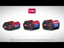 Batería de iones de litio Flex-Force 60 V máx. diferentes corrientes