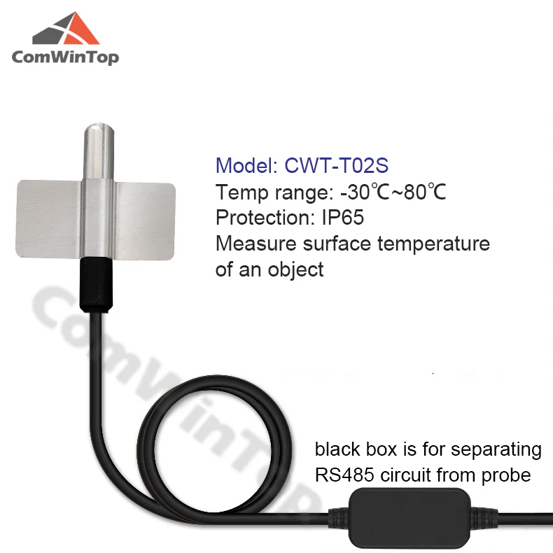 Sensor de Temperatura y Humedad RS485 Modbus IP65 CWT-T02S
