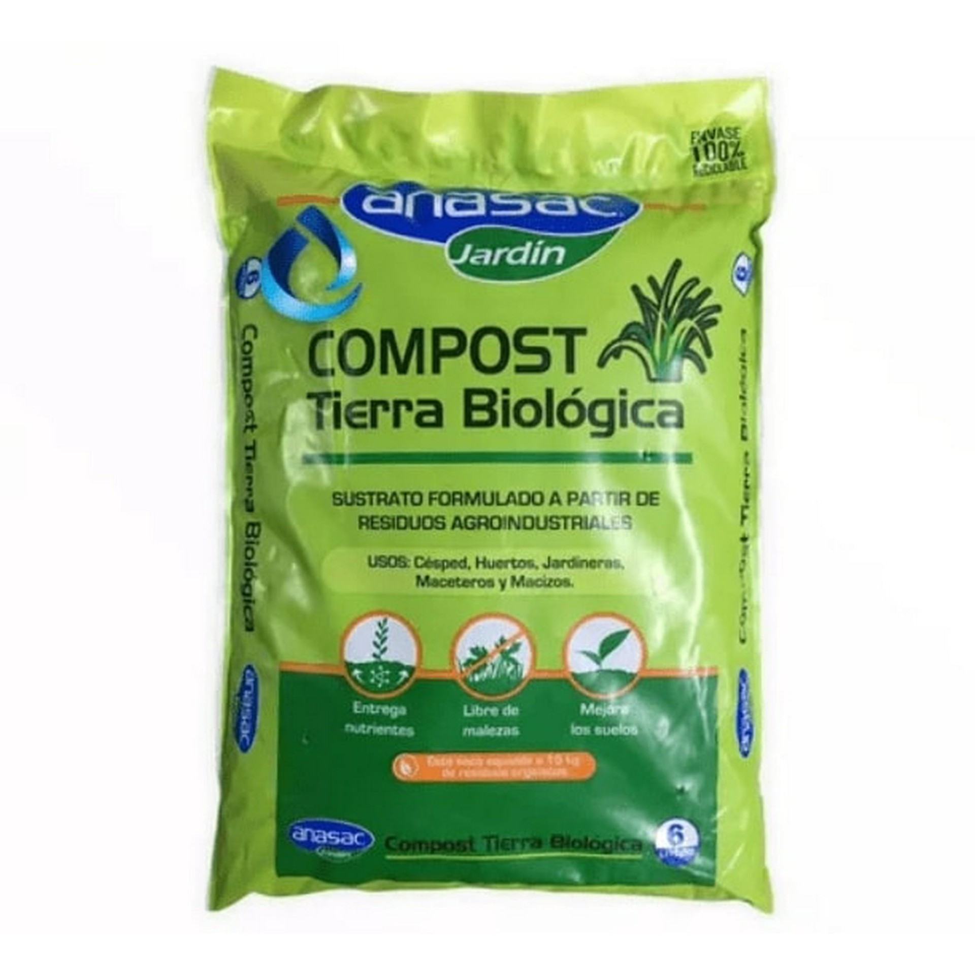 TIERRA COMPOST CASERO 6 LT