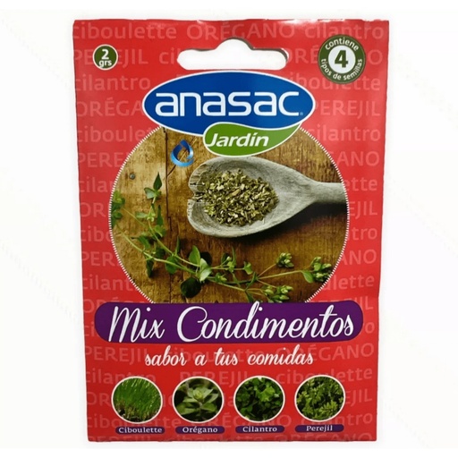 SEMILLA MIX CONDIMENTOS 2 G