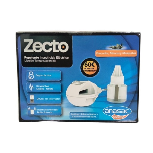 ZECTO BOT. LÍQUIDO INSECTICIDA RECARGA 1 UN