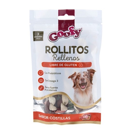 SNACK ROLLITOS RELLENOS RAZAS PEQUEÑAS 60 G